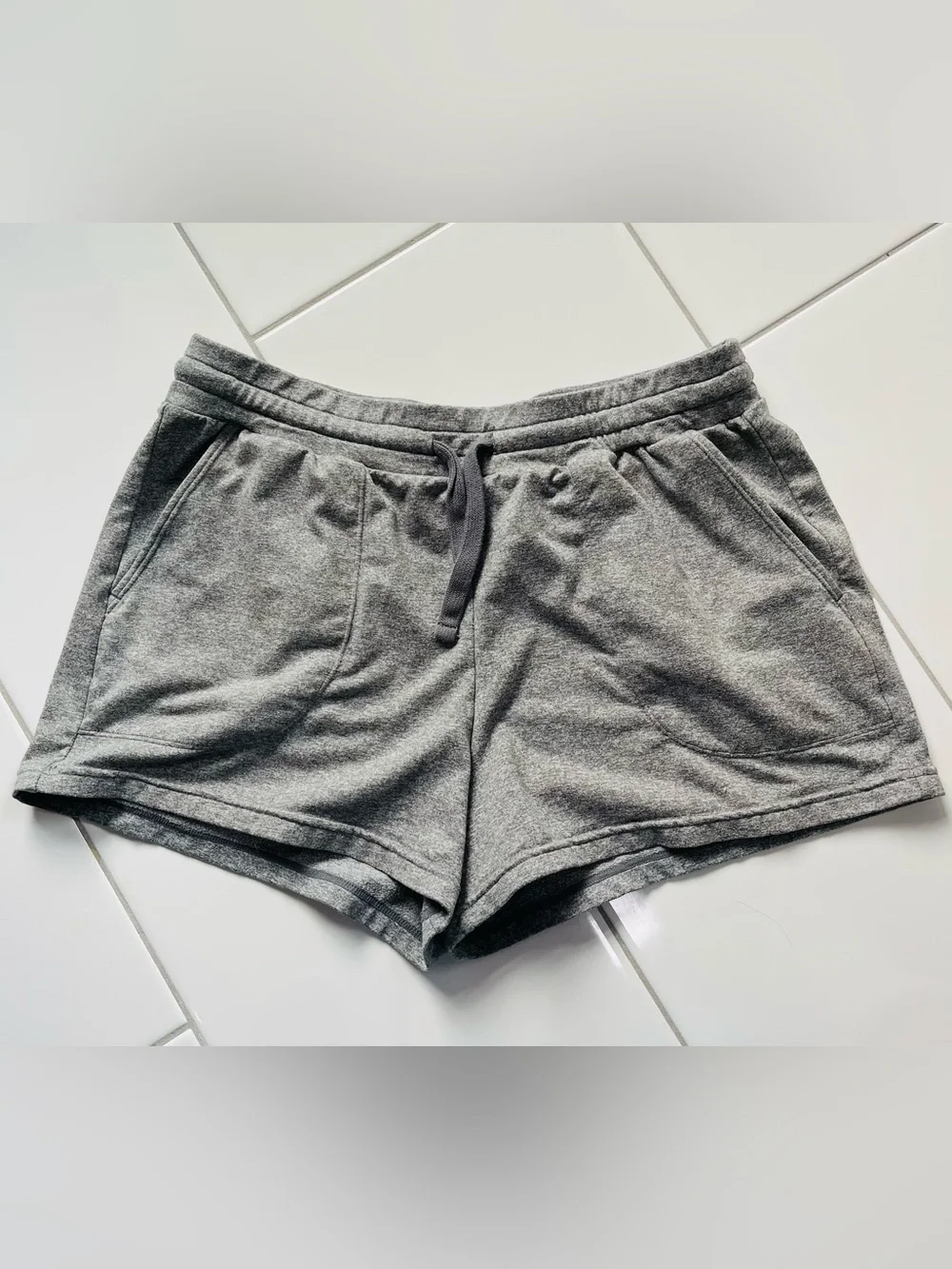 Zella Gray Athletic Drawstring Shorts